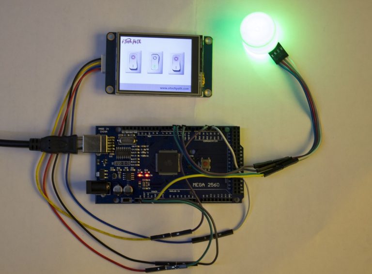 How to interface Nextion HMI with Arduino Mega2560 and learn how to use ...